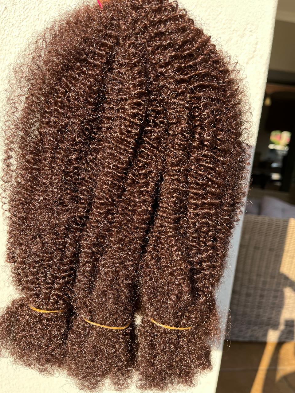 Afro Kinky Bulk Hair Colour #33 (Pre-stretched)